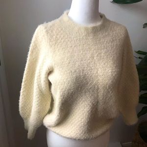 Vero Moda fuzzy cream sweater in size medium